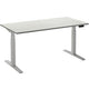 Scrivania sit-stand ceha ade2plme128q9016w melaminico bianco, metallo