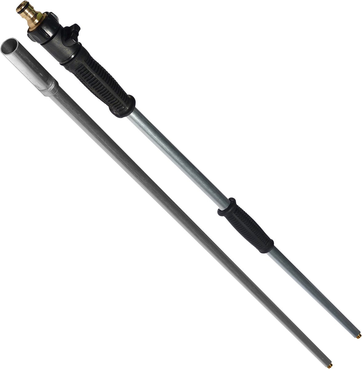 Carpoint mango extensible telescópico 1-2 m con grifo de agua