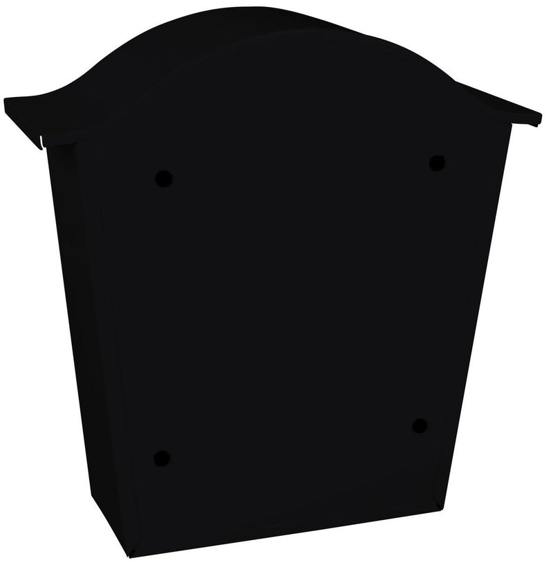Parte en V - buzón de pared tatifan - acero galvanizado con recubrimiento en polvo - negro - buzón