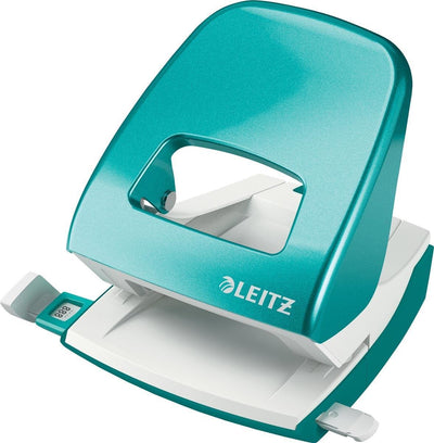Leitz - perforatore - wow - blu ghiaccio - blister