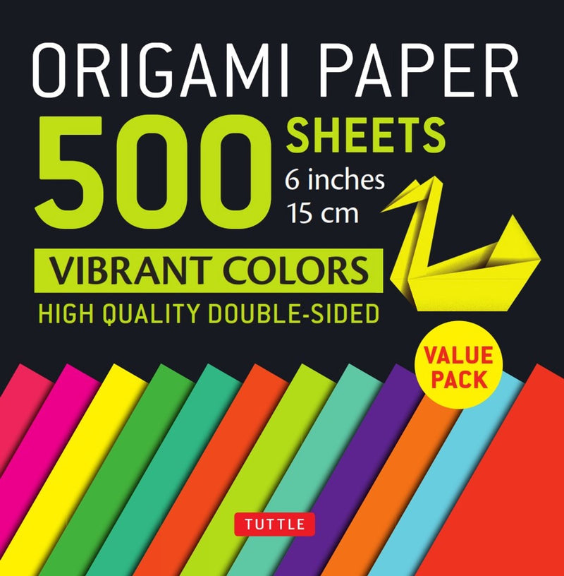 Carta per origami senza marchio senza marchio 500 fogli colori vivaci 6 (15 cm): carta origami tuttle
