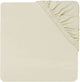 Jollein - sábana bajera ajustable para cuna (marfil) - algodón - 60x120cm