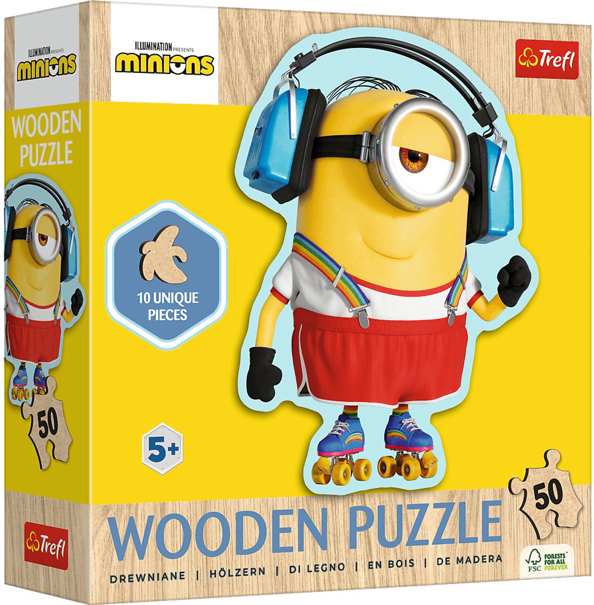 Trefl puzzle in legno minions 50 pezzi - Cattivissimo Me 4 fsc.