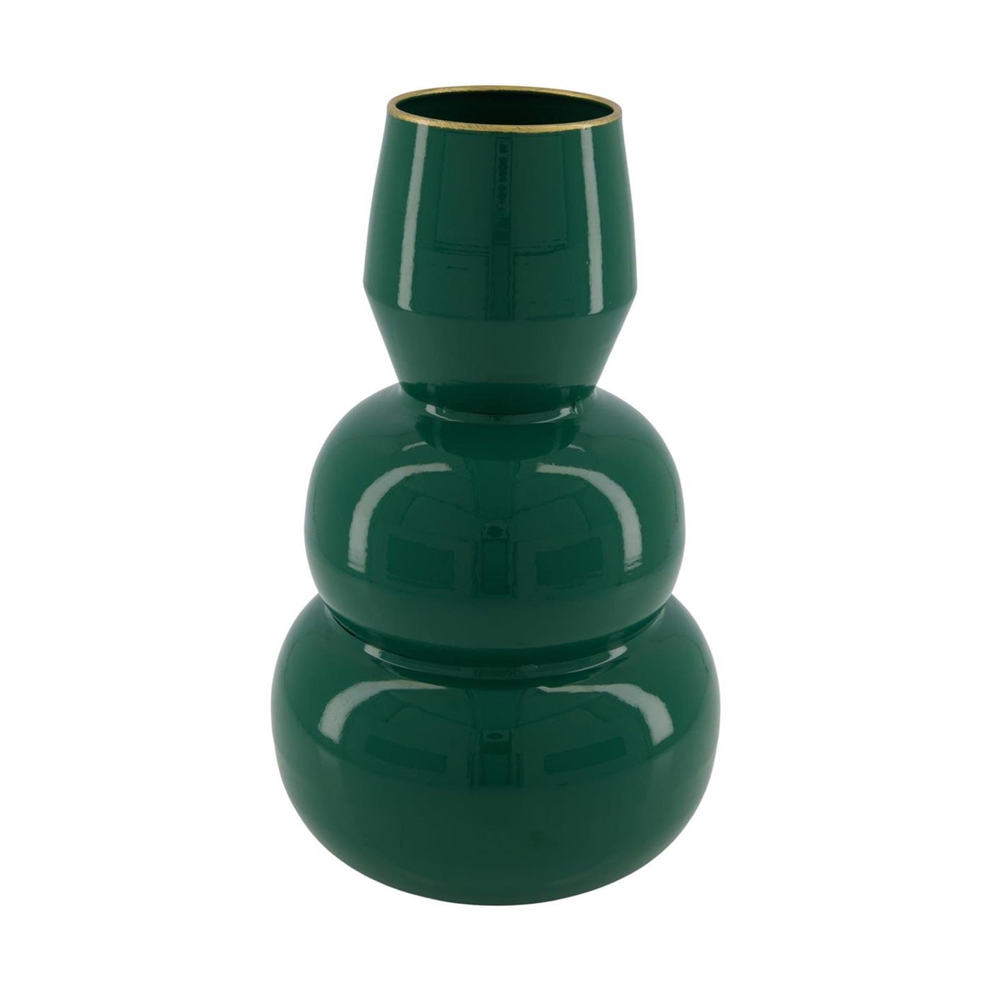 Dijk natural collections jarrón metal verde ø16,8xh28,5cm