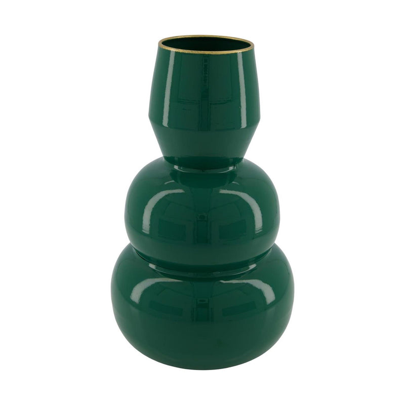 Dijk natural collections vaas metaal groen ø16,8xh28,5cm
