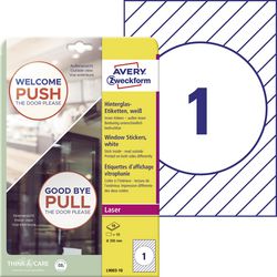 Adhesivo para ventana avery zweckform l9003-10 blanco