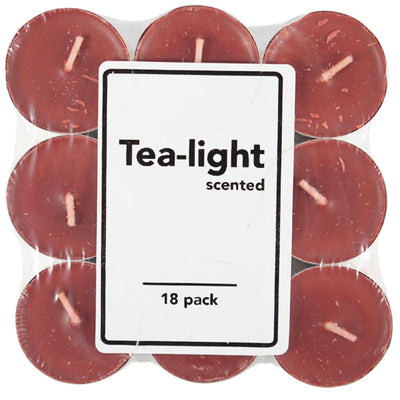 Velas de té perfumadas manzana canela 18 piezas