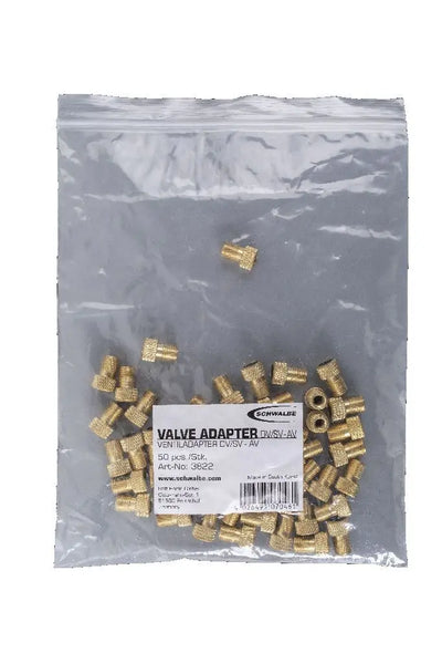 Schwalbe valve adapter av sv 50 pcs. in bag
