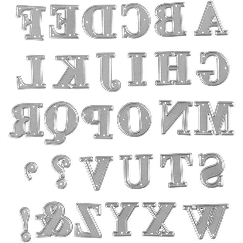 Fustella Creative Company, alfabeto, misura 2x1,5-2,5 cm, 1 pezzo