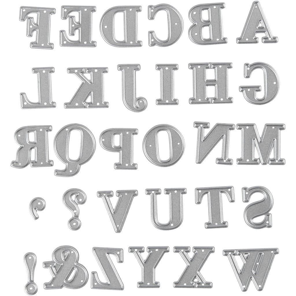 Fustella Creative Company, alfabeto, misura 2x1,5-2,5 cm, 1 pezzo