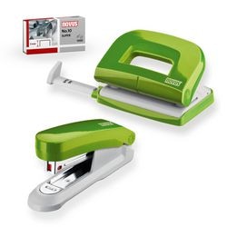 Cucitrice e perforatrice novus 020-1874 plastica, metallo verde