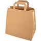 Bolsa de transporte Papstar con asa 250x260x170mm papel kraft marrón
