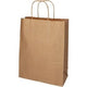 Bolsa de transporte Papstar con asa retorcida 280x220x100mm papel kraft marrón