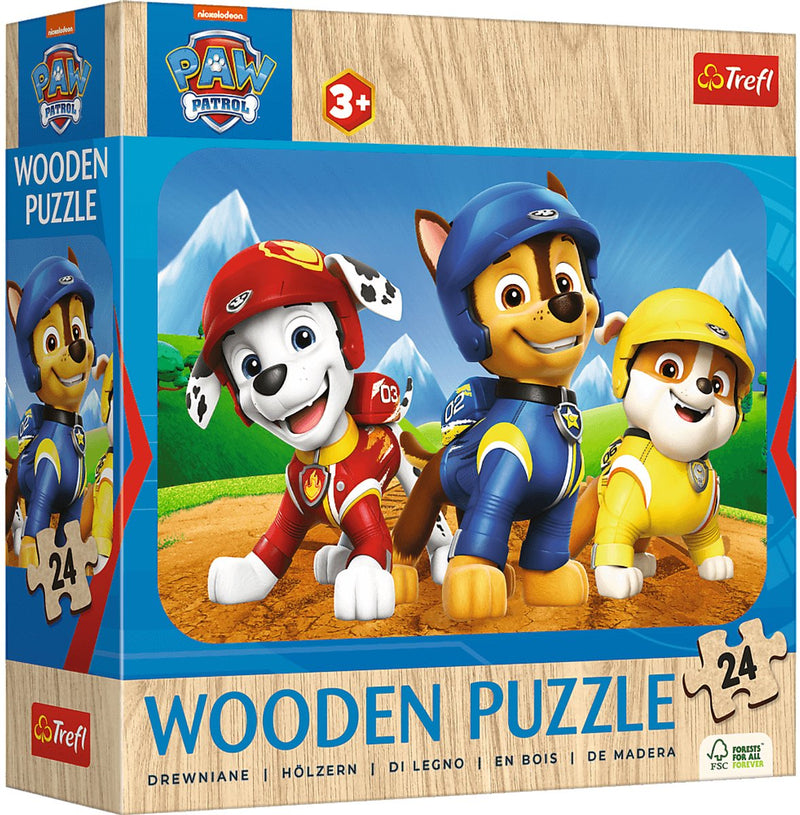 Trefl Paw Patrol puzzle per bambini in legno puzzle in legno - 50 pezzi - a partire da 4 anni