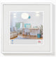 Walther new lifestyle - cornice in plastica - misura foto 30x30 cm - bianco