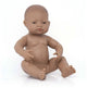 Muñeca bebé Miniland - niña latina 40cm - con aroma a vainilla - resistente al agua - 10 meses