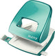 Leitz nexxt wow perforator - 2-gaats - perforeert tot 30 vel - ijsblauw metallic