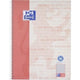 Blocco per lezioni oxford 400159358 carta rossa