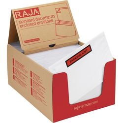 Lista de embalaje sobres raja pcl16 165 mm polietileno, papel siliconado
