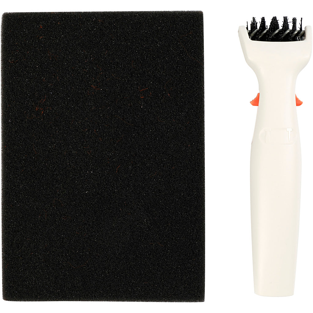 Creativ company cutting template brush foam pad, size 4x15.5 cm, 1 piece