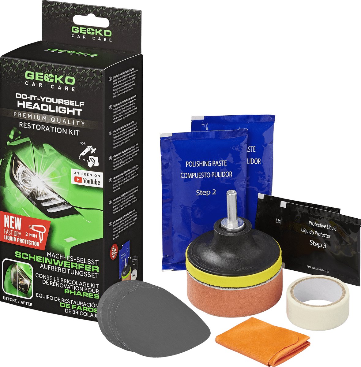 Alloy devil gecko koplamp reparatie set
