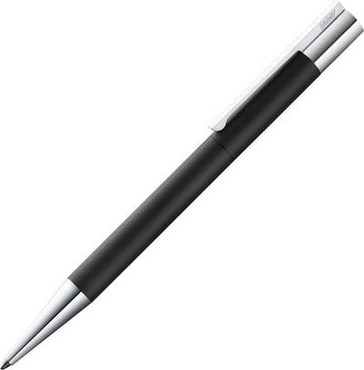 Penna a sfera Lamy scala 280 – in acciaio inossidabile – in nero opaco, con sistema rotante, spessore di scrittura m, grande mina in nero