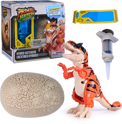 Primal hatch spin master dinosaurio juguete híbrido dino jurásico.