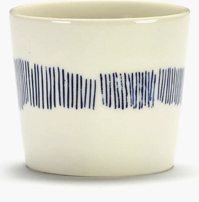 Serax - fiesta ottolenghi - taza de espresso - blanco azul - 7 ø - 4 piezas