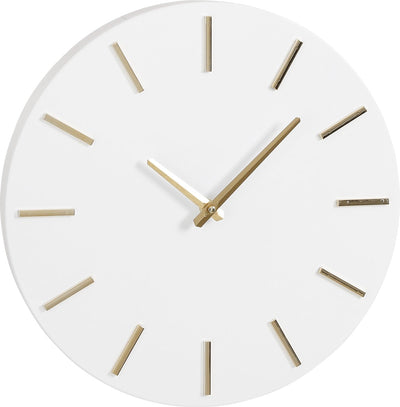 Mica decorations - brixen wall clock - ø36 cm - white