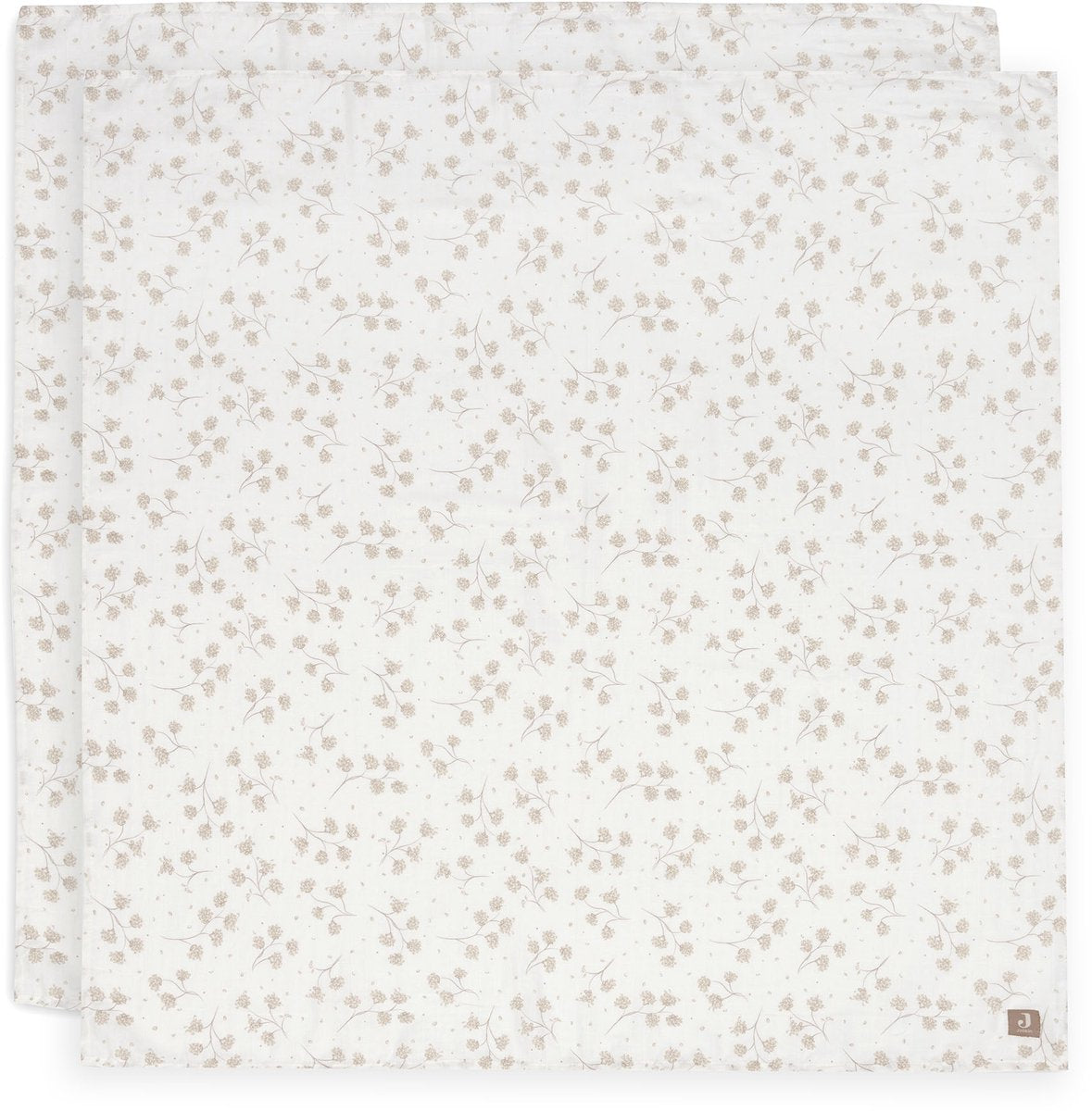 Jollein hydrofiele doek large - 115x115cm - leafy dreams - 2 stuks
