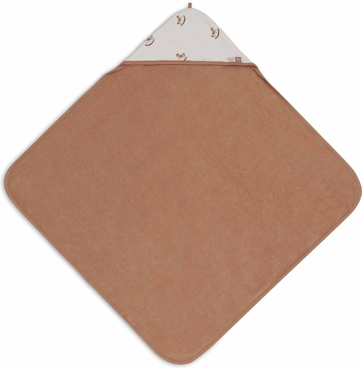 Jollein - badcape 75x75cm - baby handdoek met badcape, omslagdoek, badponcho - nostalgic ride