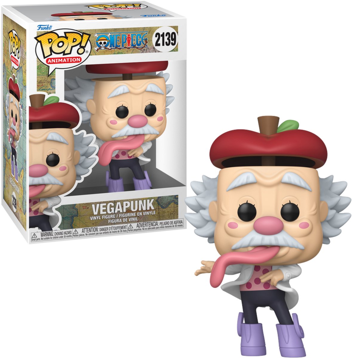 Funko one piece vegapunk vinylfiguur 2139 unisex pop! - neutraal - standard