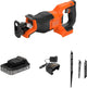 Black+decker 18v brushless reciprozaag met 3 accessoires (met 2x 2.5ah accu en lader) - blcr78e1-qw