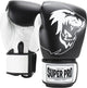 Super pro combat gear undisputed bokszakhandschoenen leder zwart wit extra large