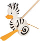 Goki Wooden Push Figura Zebra Duck