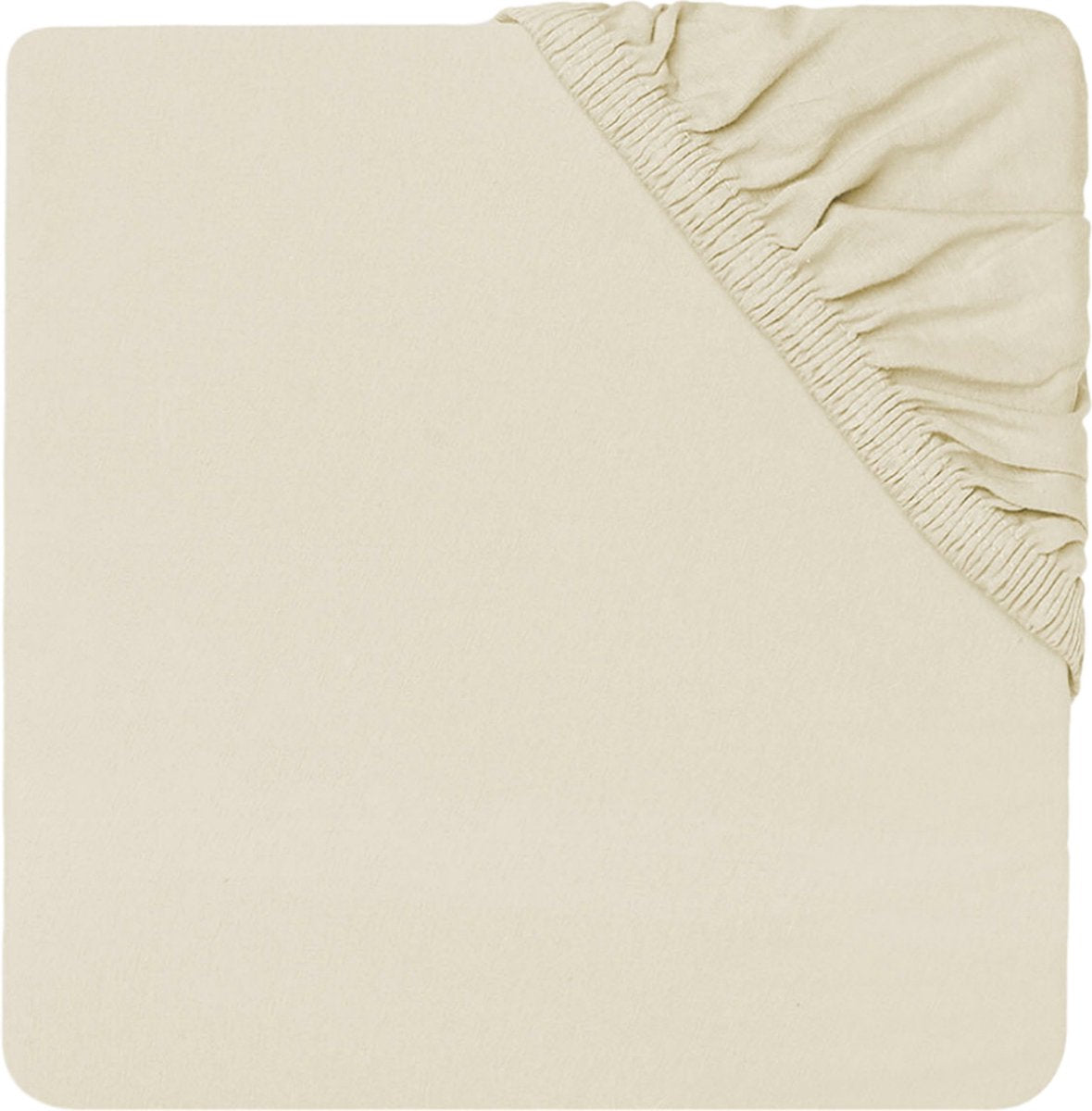 Jollein - sábana bajera ajustable para bebé (marfil) - algodón - sábana bajera ajustable para cuna - 70x140cm 75x150cm