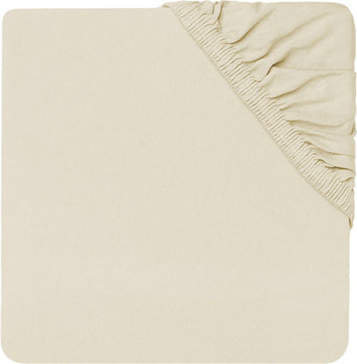 Jollein - lenzuolo con angoli per neonato in jersey (avorio) - cotone - lenzuolo con angoli per lettino - 70x140 cm 75x150 cm