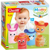Quercetti bouwset momy soft dieren - 12 zachte blokken voor baby's.
