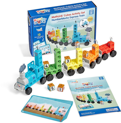 Recursos de aprendizaje conjunto de actividades de tren expreso de cubos de mathlink® numberblocks® - 10+