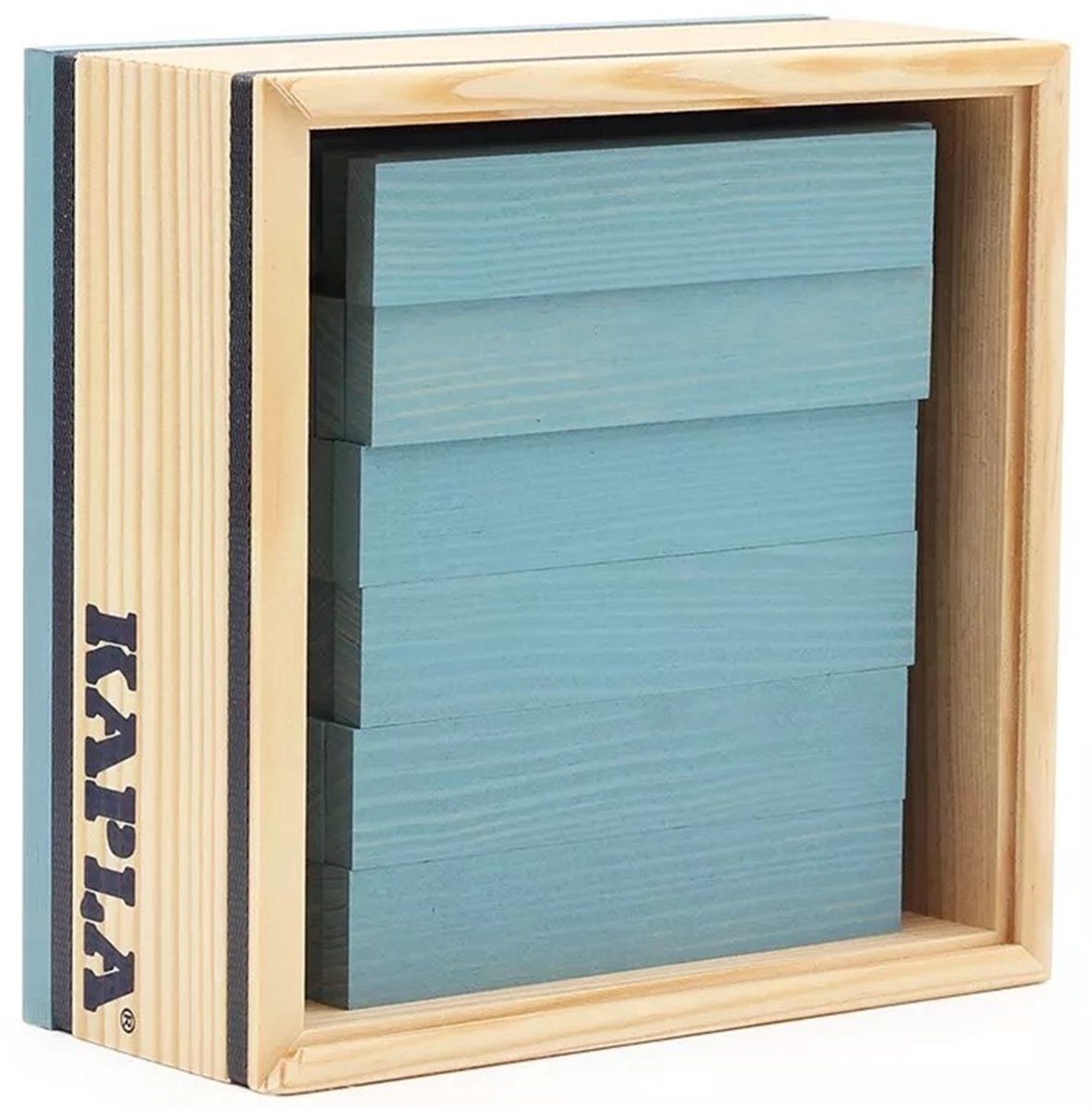 Kapla - kleur - constructiespeelgoed - lichtblauw - 40 plankjes