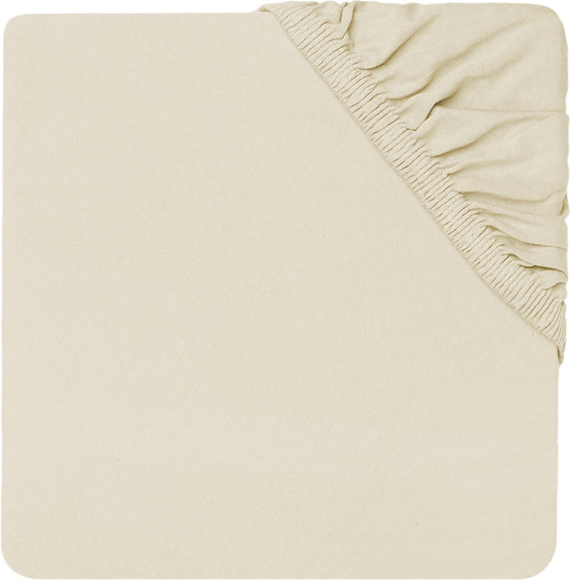 Jollein - lenzuolo con angoli per neonato in jersey (avorio) - cotone - lenzuolo con angoli per lettino - 70x140 cm 75x150 cm