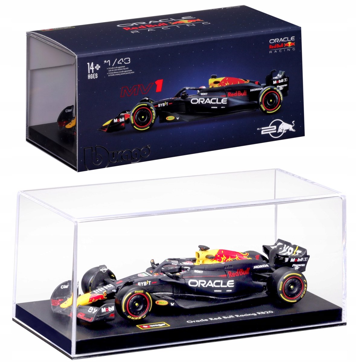Modellino Bburago RB20 F1 Max Verstappen 2024 scala 1:43