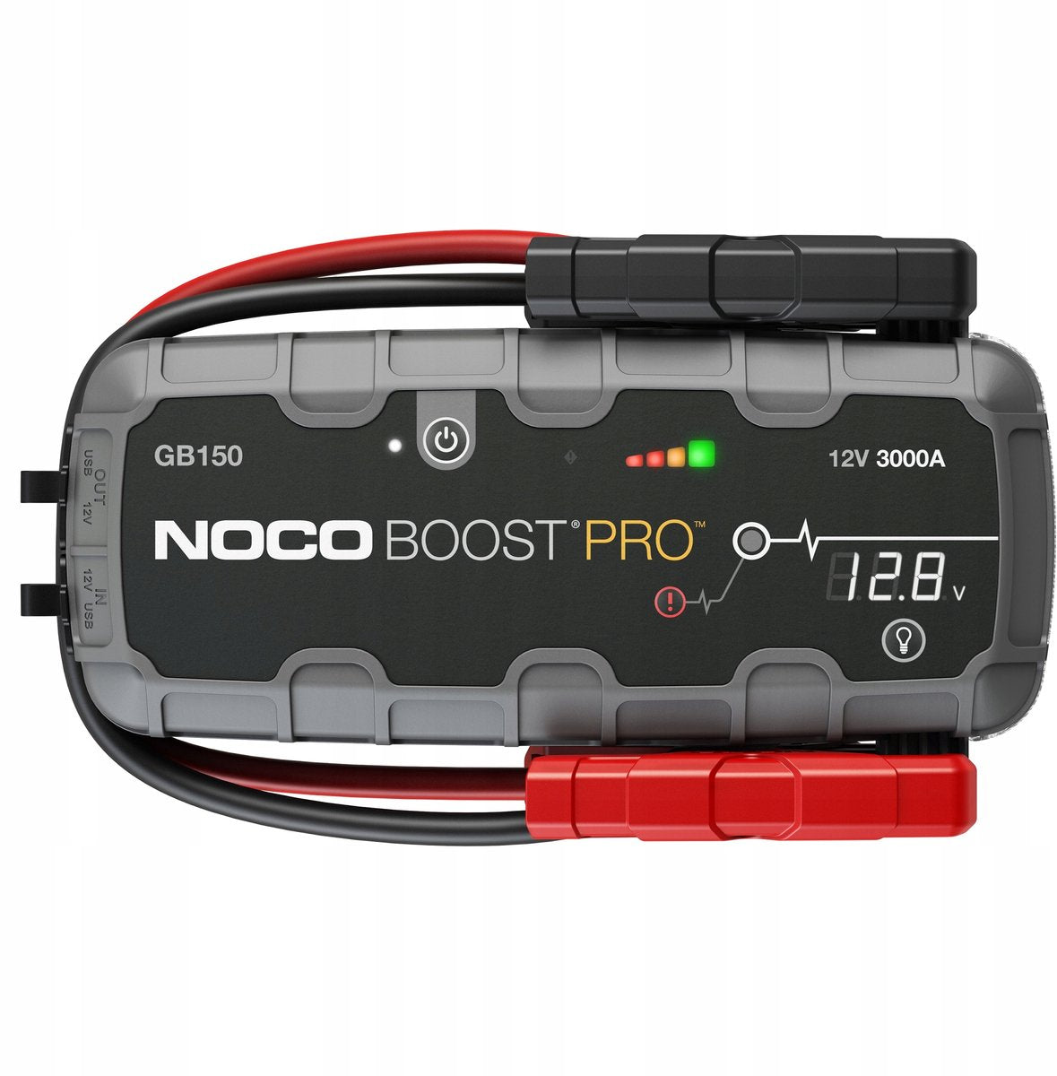 Noco boost pro gb150 arrancador de litio - ayuda de arranque 3000 amperios - hasta 80 intentos de arranque con 1 carga - cargador USB para smartphone tablet - linterna LED de 500 lúmenes