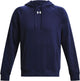 Under armour ua rival polar sudadera con capucha suéter deportivo para hombre - azul marino - blanco