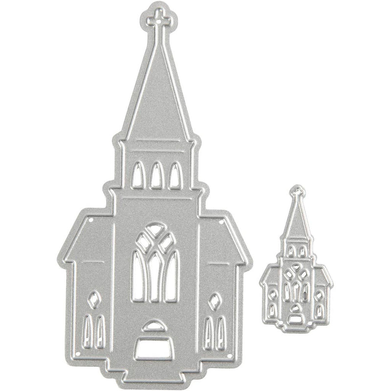 Fustelle da taglio e rilievo Creative Company, chiese, dimensioni 46x91+18x35 mm, 1 pezzo