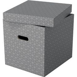 Caja de almacenamiento Esselte 628289 cubo grande 36 l gris