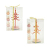 Kerstboom sparkly nude 15cm 2 assorti