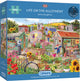 Gibsons - life on the allotment (by janice daughters) - 1000 pieces 68×49cm (w×h) - jigsaw puzzle for adults