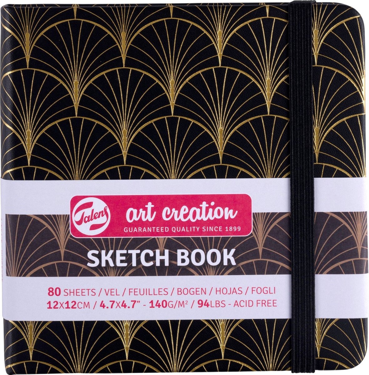 Cuaderno de bocetos de creación artística Talens - art déco - 12x12cm
