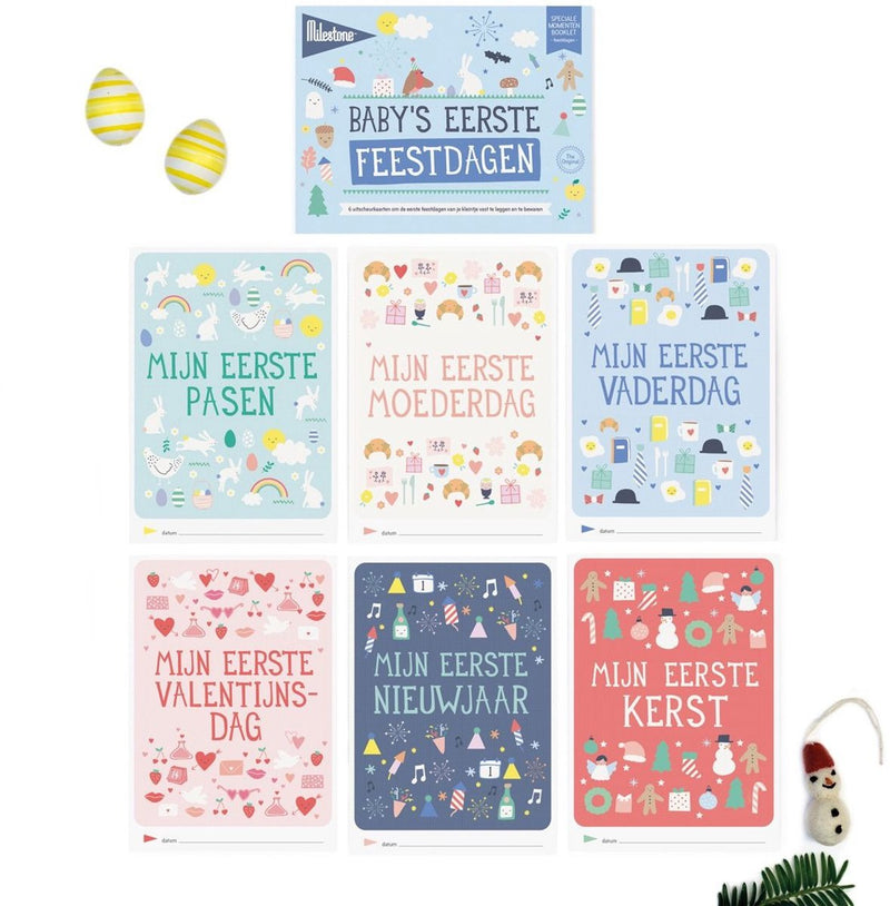 Tarjetas de hitos primeras vacaciones (nl) papel 10x15 cm 6 piezas